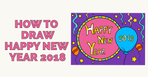Cách vẽ chúc mừng năm mới 2018 - hình ảnh nổi bật "itemprop ="