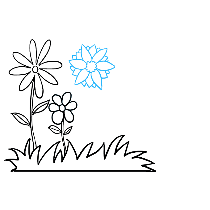 Cách vẽ vườn hoa: Bước 6