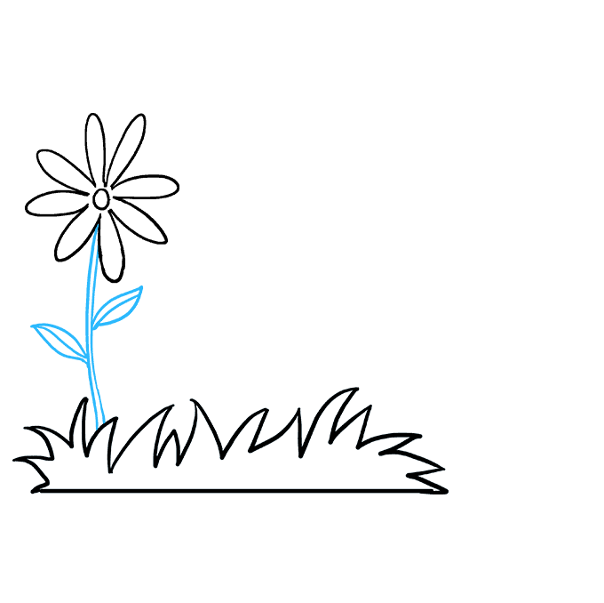 Cách vẽ vườn hoa: Bước 3