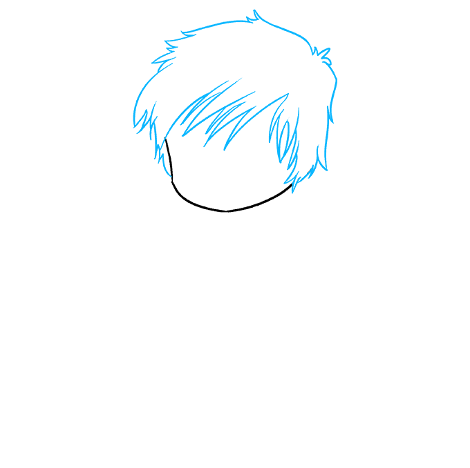 Cách vẽ Chibi Boy: Bước 2