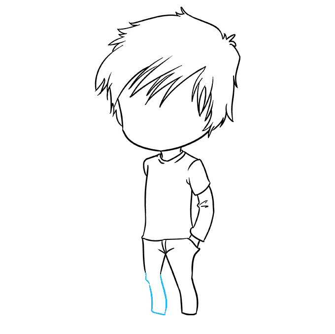 Cách vẽ Chibi Boy: Bước 7