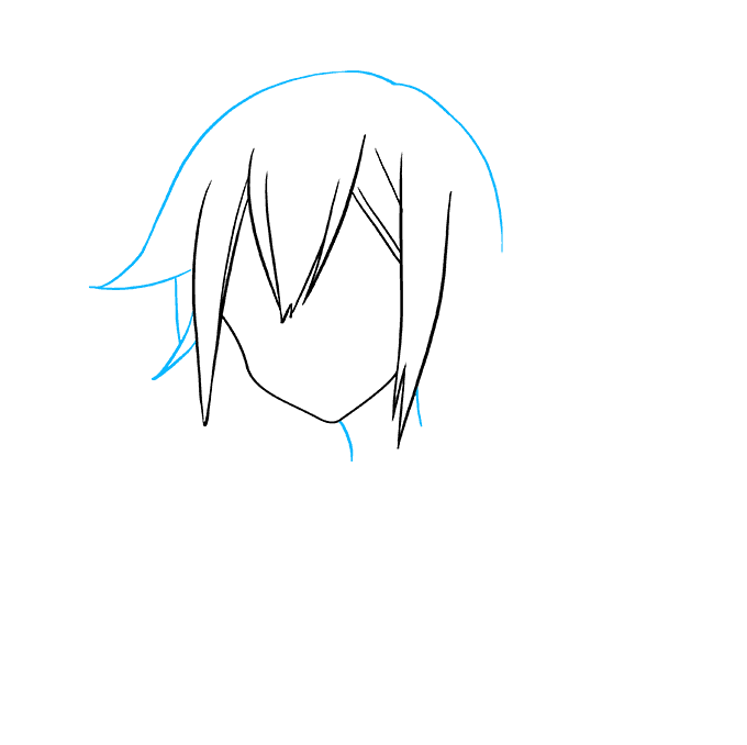 Cách vẽ Hatsune Miku: Bước 2