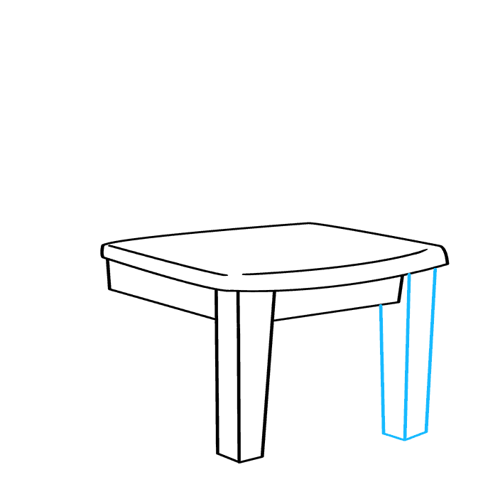 Cách vẽ ghế: Bước 4