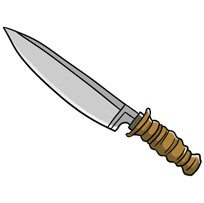 Cách vẽ dao: Bước 10