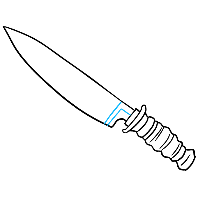 Cách vẽ dao: Bước 8