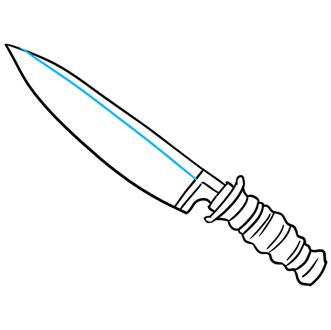 Cách vẽ dao: Bước 9