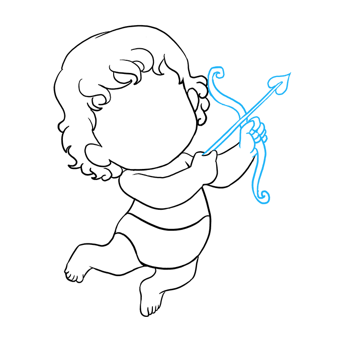 Cách vẽ Cupid: Bước 8