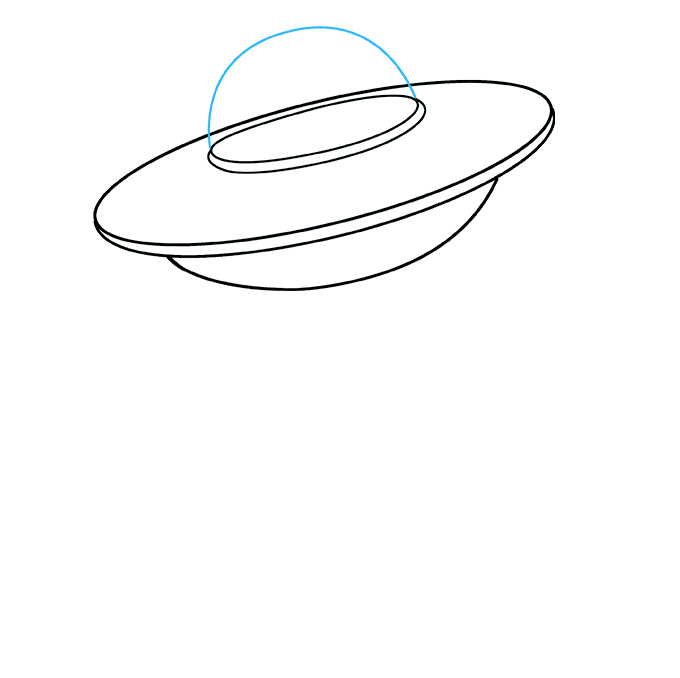 Làm thế nào để vẽ một chiếc UFO có hình dạng đặc biệt?
