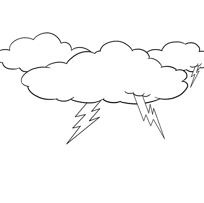 Cách vẽ sét: Bước 8