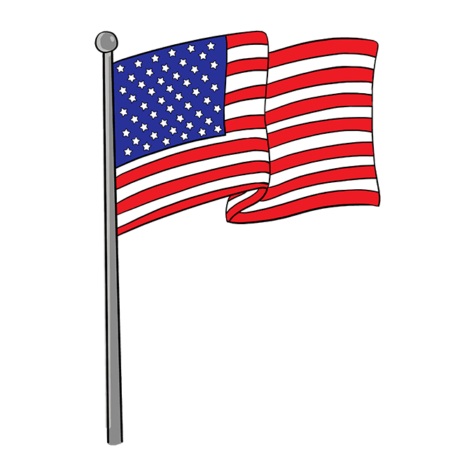 Hướng dẫn Cách vẽ cờ Mỹ mới nhất 2022 mới nhất - thpt-taythanh ...