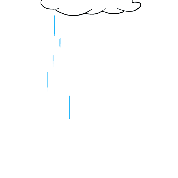 Cách vẽ mưa: Bước 2