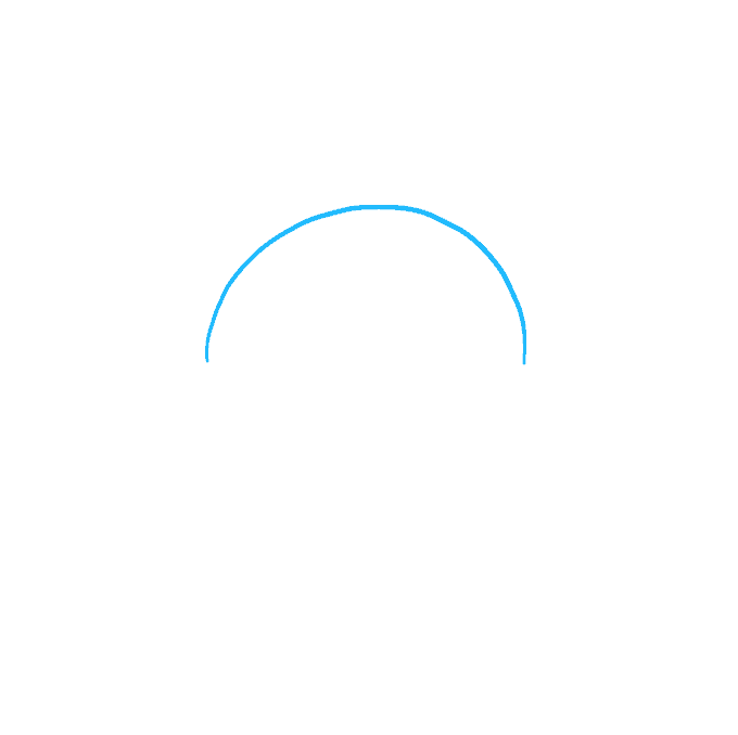 Cách vẽ mây: Bước 1