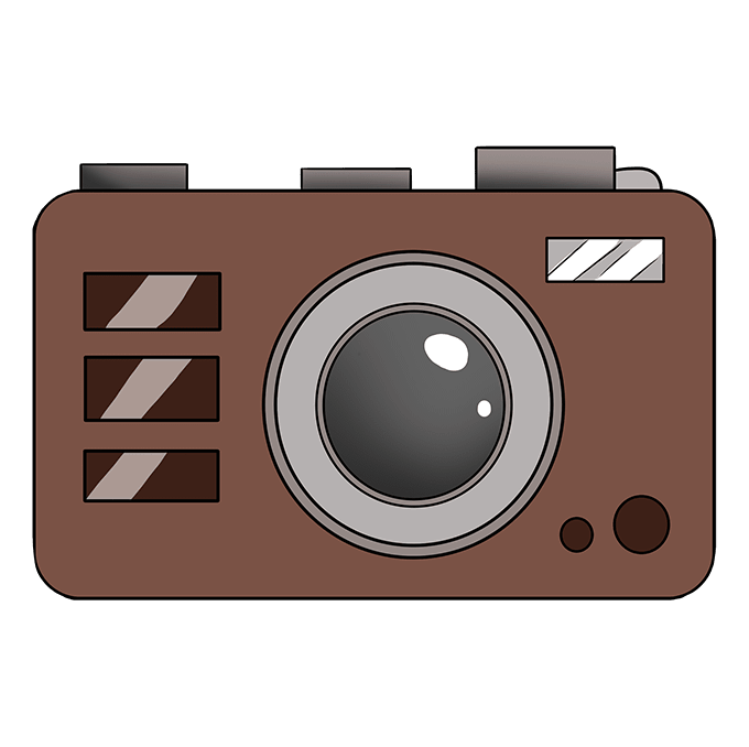 Cách vẽ Camera: Bước 10