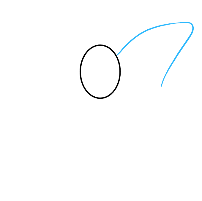 Cách vẽ nơ nơ: Bước 2