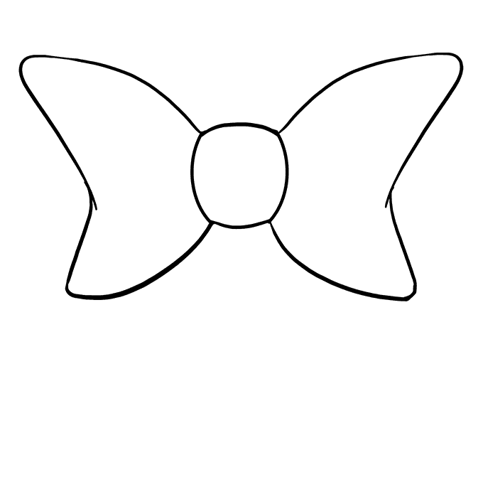 Cách vẽ nơ nơ: Bước 6
