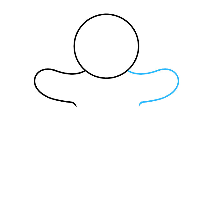 Cách vẽ Gingerbread Man: Bước 3
