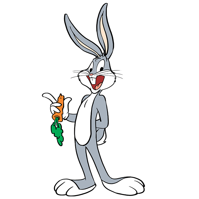 Cách vẽ Bugs Bunny: Bước 10